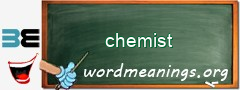 WordMeaning blackboard for chemist